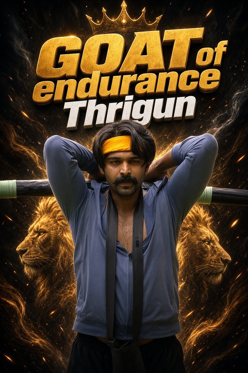 thriguntrends's tweet photo. GOAT of endurance Thrigun https://t.co/AZGa6IynYa