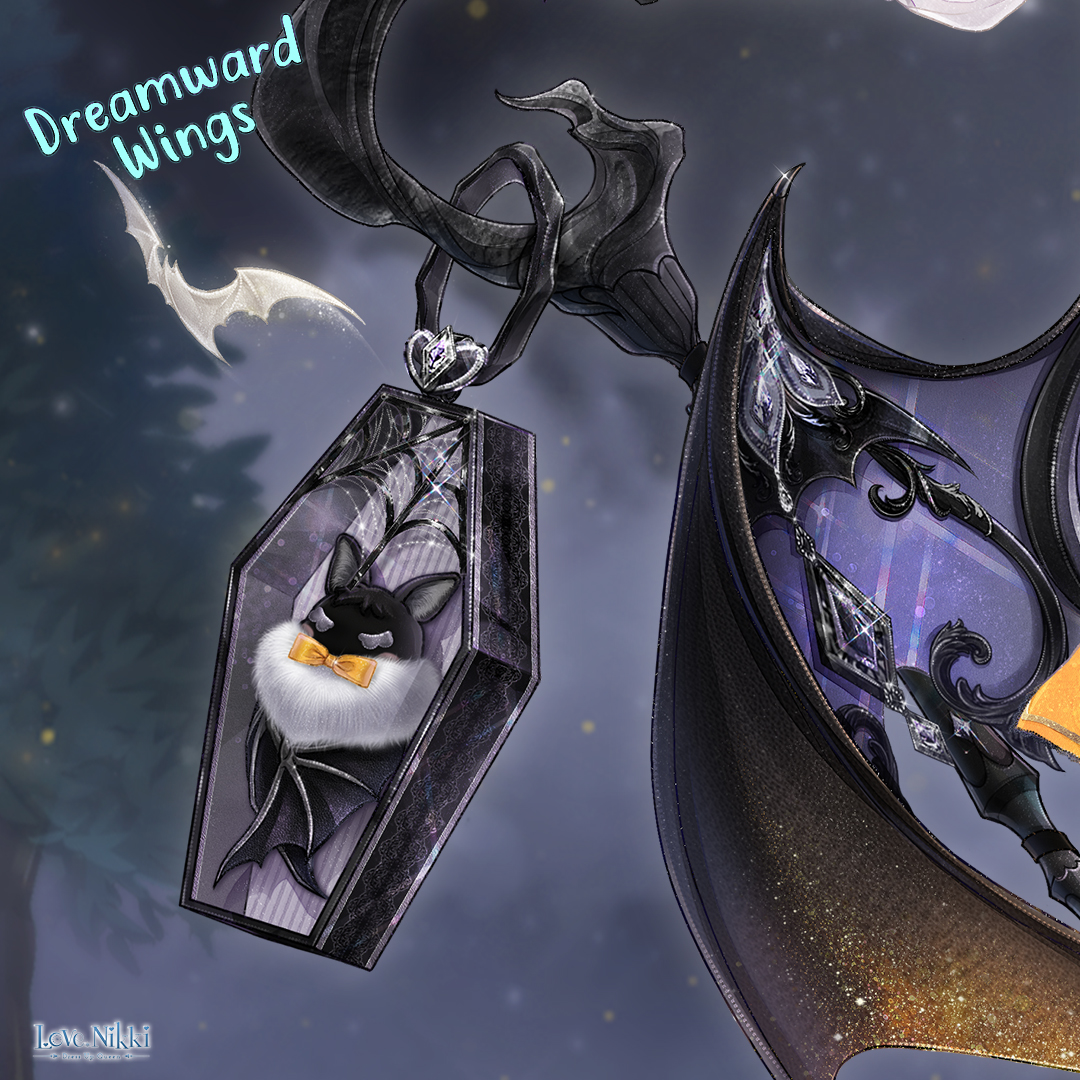 lovenikkimobile's tweet photo. 🎃 New Event: Batventure Night 🦇

Collect Dreamcatcher Plumes to craft [Dreamward Wings] with a posed dress and 2 movable accessories. Claim the recipe for free! Get Plumes from Princess stages or Pack Shop.

⏰ 10.28 5AM - 11.6 11:59PM UTC-8

#lovenikki #Nikki https://t.co/6vrFUfB294
