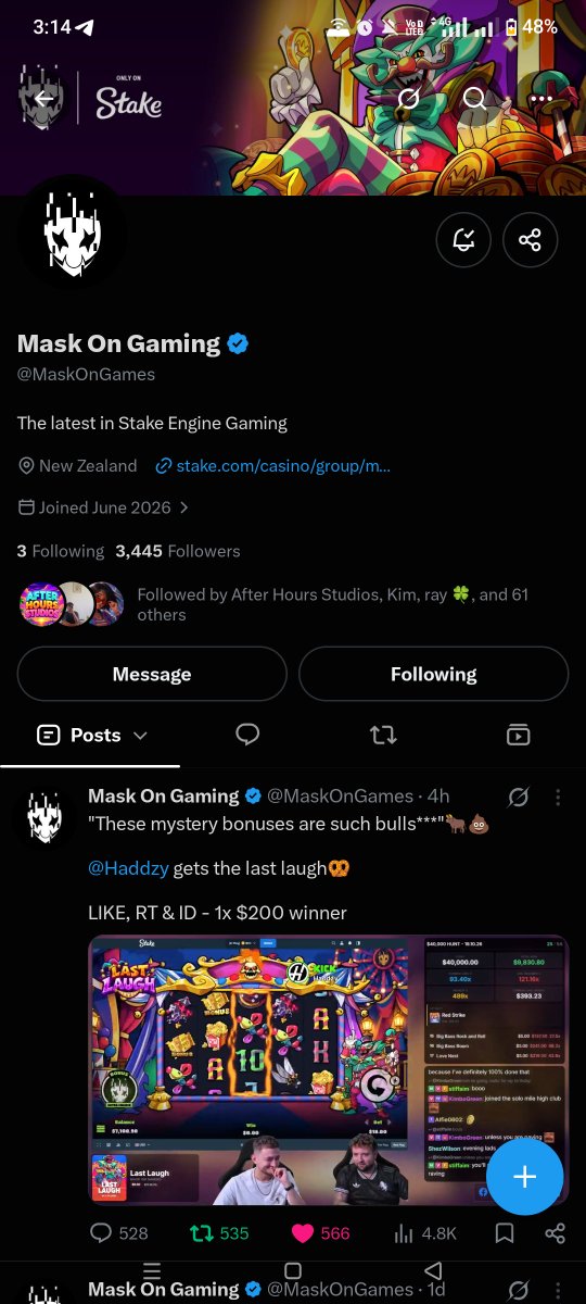 dazzxchain's tweet photo. @MaskOnGames @Haddzy thank you so much! wanna try some spins, hoping to win, followed on X and Stake

Stake 🆔: Dazcypt https://t.co/6Vv32txdL1