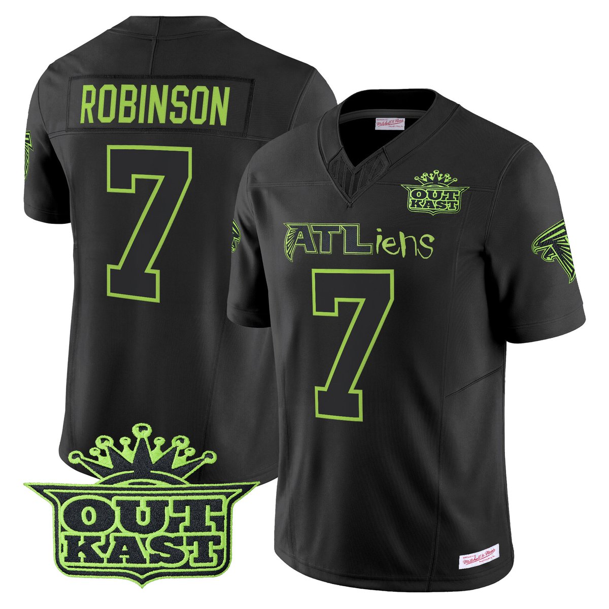 NebSport_store's tweet photo. Bijan Robinson Outkast x Atlanta Falcons 30th Anniversary ATLiens Jersey
Atlanta culture, archived into an authentic 2026 heavy-streetwear statement piece. πβ¨
SEE MORE: https://t.co/7zCZx60XBO
#BijanRobinson #AtlantaFalcons #Falcons #RiseUp #ATLiens #Outkast #DirtyBirds https://t.co/auQW3mq09U