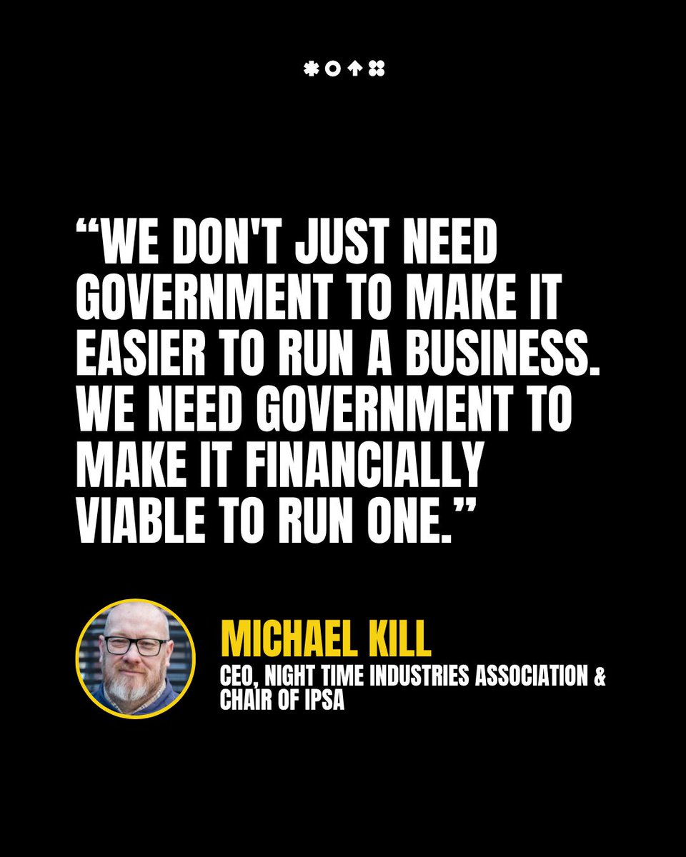 MickKill's tweet photo. Nightlife Businesses Won't Survive on Less Paperwork Alone, Warns NTIA

NTIA welcomes Government reforms but warns the Chancellor that cutting red tape is no substitute for meaningful financial relief in the forthcoming Budget.

The Night Time Industries Association (NTIA) has welcomed Government measures to reduce bureaucracy and extend existing import tariff suspensions, expected to deliver almost £800 million in annual savings for British businesses.

The measures include extending tariff suspensions on more than 250 products until December 2028, protecting up to £155 million in annual savings, alongside regulatory reforms expected to save businesses over £600 million a year.

While recognising these positive steps, the NTIA warns that reducing paperwork will not address the escalating costs threatening the survival of thousands of independent pubs, bars, nightclubs and live music venues.

With small businesses representing around 70% of the night time economy, the Association is calling on the Chancellor to use the forthcoming Budget to deliver urgent relief on business rates, taxation and employment costs.

Michael Kill, CEO of the Night Time Industries Association, said:
“We welcome the Government's commitment to cutting red tape and protecting existing tariff relief. Any measure that reduces unnecessary costs is a step in the right direction.

“But let's be clear: nightlife businesses won't survive on less paperwork alone.

“Our sector isn't struggling because of administration. It's struggling under the crushing weight of business rates, rising employment costs, taxation and relentless operating pressures.

“Small businesses make up around 70% of our night time economy. They are the heartbeat of our high streets, communities and cultural life, yet many are fighting simply to keep their doors open.

“Cutting bureaucracy is welcome, but it doesn't pay the wages, reduce business rates or keep the lights on.

“The Chancellor now has an opportunity to turn positive intent into meaningful action. The forthcoming Budget must deliver real financial relief where businesses need it most.

“We don't just need Government to make it easier to run a business. We need Government to make it financially viable to run one.

“Ultimately, success won't be measured by how much paperwork is removed, but by how many businesses survive, jobs are protected and communities continue to thrive.”