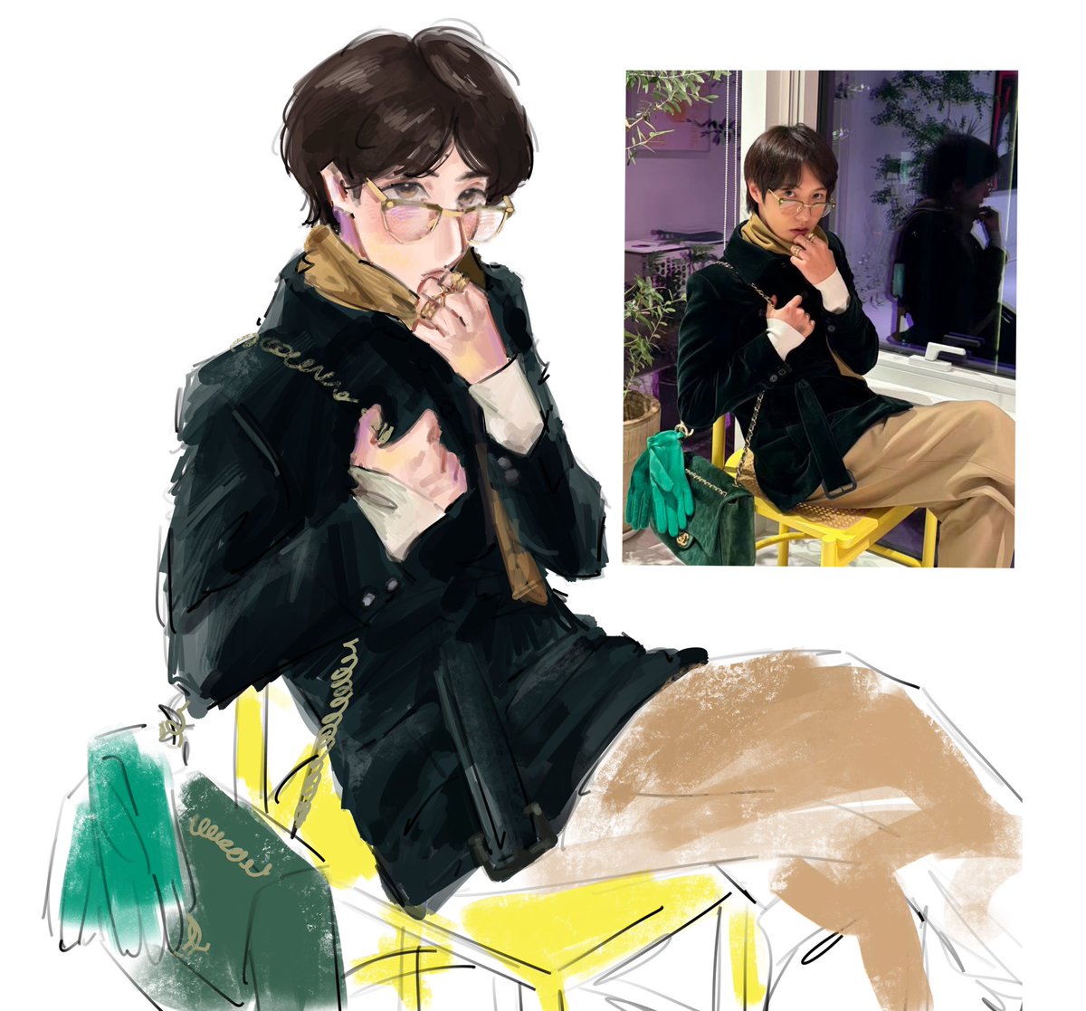 harumasaz's tweet photo. Coloring study #RENJUN #런쥔 #仁俊 https://t.co/QzIbeiZTUy