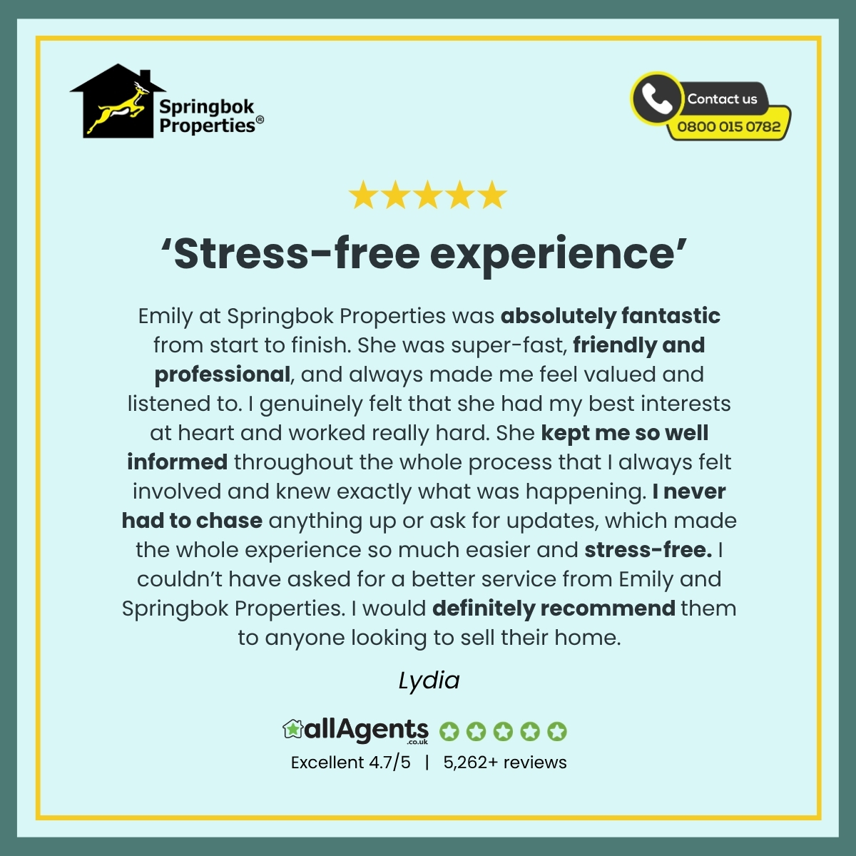 springbokprop's tweet photo. Selling your home shouldn’t mean constantly chasing for updates. And for Lydia, one of the biggest positives was always knowing exactly what was happening. She felt listened to, valued and kept fully informed throughout, without ever having to follow up for answers herself.

That combination of fast communication, professional support and genuine care helped turn the sale into what Lydia described as a “stress-free experience.”

It’s the kind of service we want every homeowner to feel when they trust us with their property sale. If you're thinking about selling, go to our website to get your free, no-obligation cash offer.

#SellHouseFast #StressFreeSelling #PropertySellingUK #CustomerReview #SellMyHouse #HomeSelling #CommunicationMatters #QuickHouseSale #UKPropertyMarket #HouseSelling