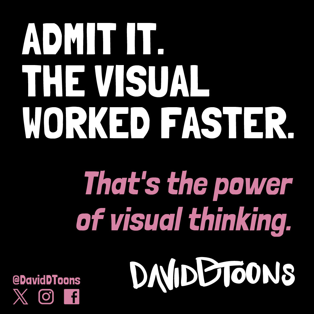 DavidDToons's tweet photo. Visuals work faster than text. Admit it.
That matters when you only have a second to get someone's attention.
It's why I turn ideas into cartoons people notice and understand straight away.
Need your idea to stop the scroll? Let's talk.
Every line I draw has a point.
#DavidDToons #EditorialCartoon #VisualThinking