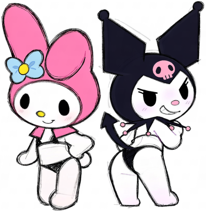 marerape's tweet photo. officially surpassed my main in followers. some old sanrio brats to celebrate https://t.co/402mkDI3qP