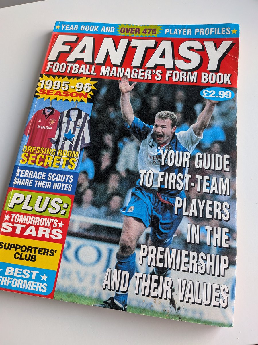 BTGWGFootball's tweet photo. 'So, what makes you think you were obsessed with Fantasy Football in the 90s.'
'I owned the Fantasy Football Manager's Form Book.'
'Good Lord...'
#90sfootball https://t.co/DlzqTDVnpN