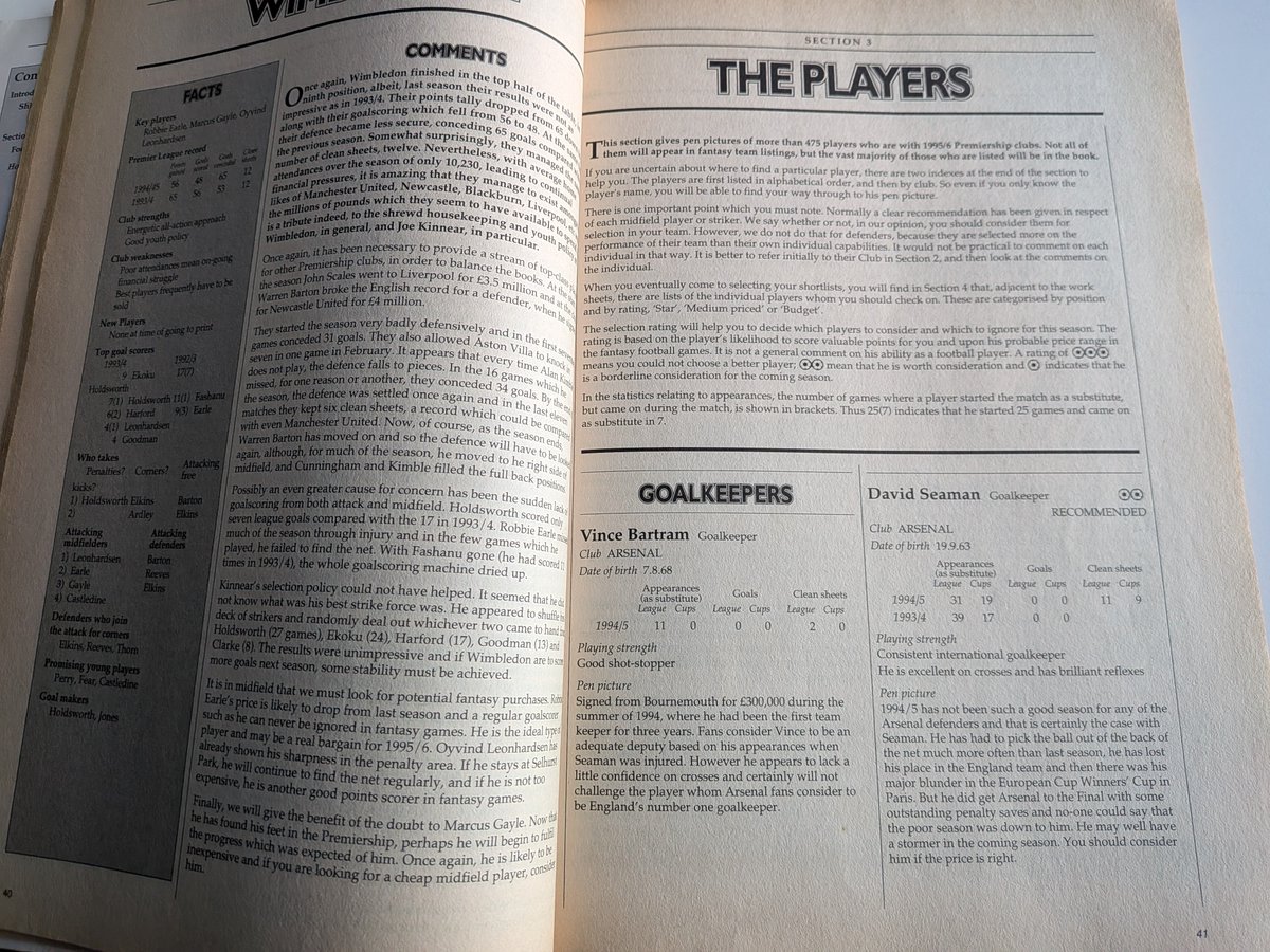 BTGWGFootball's tweet photo. 'So, what makes you think you were obsessed with Fantasy Football in the 90s.'
'I owned the Fantasy Football Manager's Form Book.'
'Good Lord...'
#90sfootball https://t.co/DlzqTDVnpN