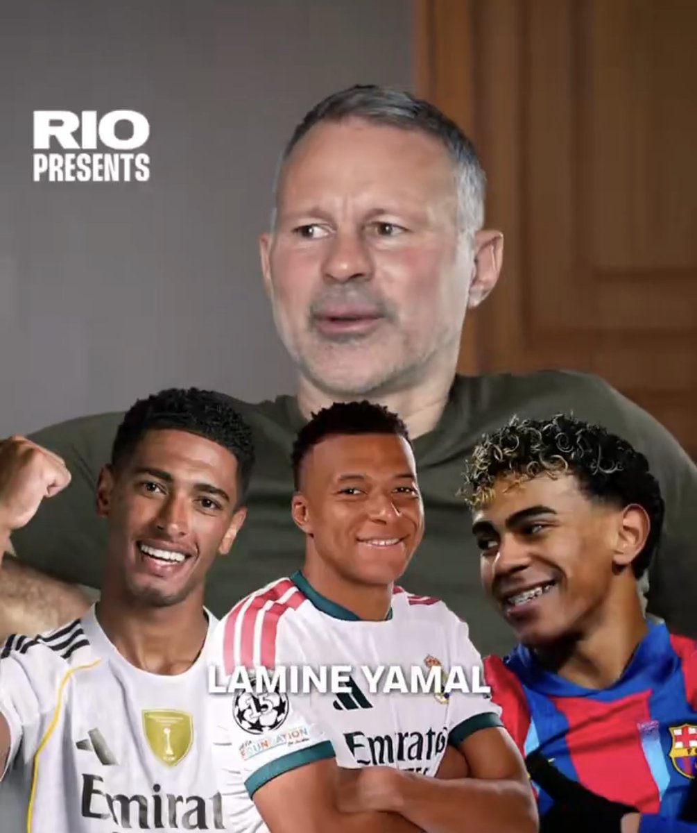 ManUtdXtra's tweet photo. Ryan Giggs was asked for his Ballon d’Or top 3! ✨

1️⃣ Lamine Yamal
2️⃣ Kylian Mbappé
3️⃣ Jude Bellingham https://t.co/OfjbfkILJq