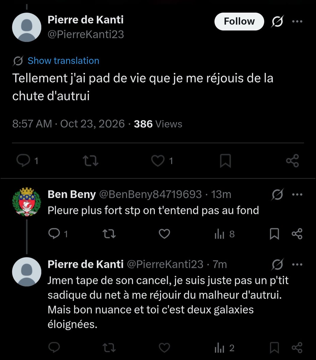 SarahLoad2's tweet photo. @Kadovar_ @PierreKanti23 @0xLalice @Ahmed_Twice2 @TwitchFR @Patreon @buymeacoffee @YouTube Il aura beau dire qu'il cautionne pas, il cautionne, il va sous les posts des gens pour le défendre, comme si c'était normal de plaider en faveur d'un terroriste 🤡 il est lui-même dangereux pour la société https://t.co/Jb48H45y6e