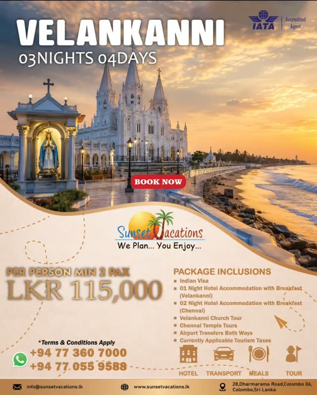 lucrediaz93's tweet photo. A sacred journey to Velankanni, where faith, peace, and blessings come together. Includes flights, visa, hotels with breakfast, church and temple tours, airport transfers, and tourism taxes. Book now. T&amp;Cs apply. https://t.co/OdSrNlf07Q