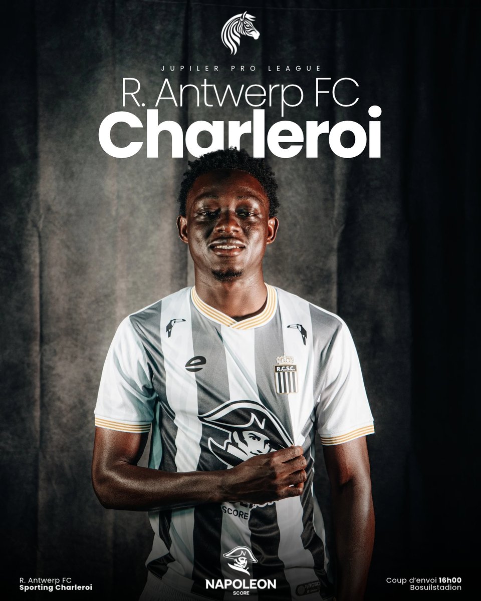SportCharleroi's tweet photo. ⚔️ 𝗝𝗼𝘂𝗿 𝗱𝗲 𝙢𝙖𝙩𝙘𝙝
🆚 @official_rafc 
🏟️ Bosuilstadion
⏱️ 16h00
📺 @DAZN_BEFR 
🦓 𝐴𝑙𝑙𝑒𝑧 𝑙𝑒𝑠 𝑍𝑒̀𝑏𝑟𝑒𝑠 !

#ANTCHA #NapoleonScore ⚫️⚪️ https://t.co/xKbmOx8HNP