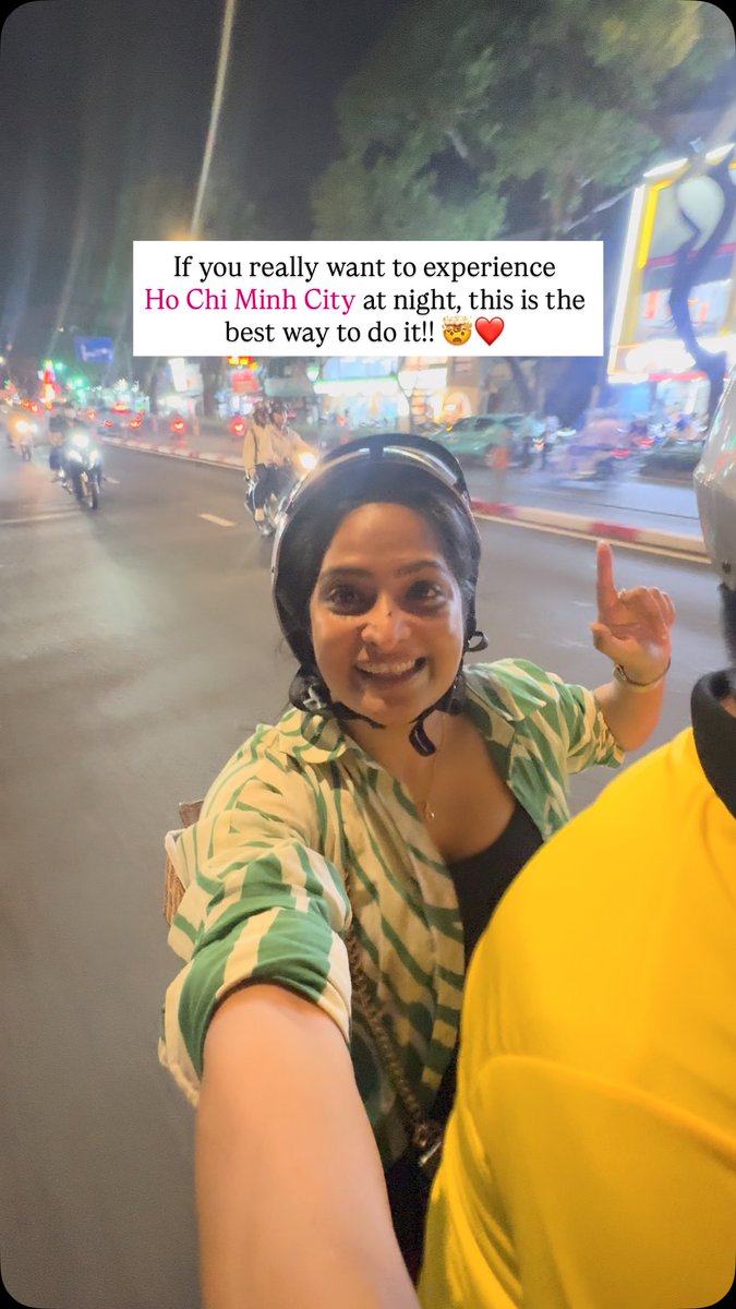 lessyrotti98's tweet photo. Ho Chi Minh City after dark is a whole different vibe. Louder streets, glowing lights, endless scooters, and food on every corner. Exploring it all on a Vespa made the chaos even more fun. Would do it again. https://t.co/m3eG4rCl9i
