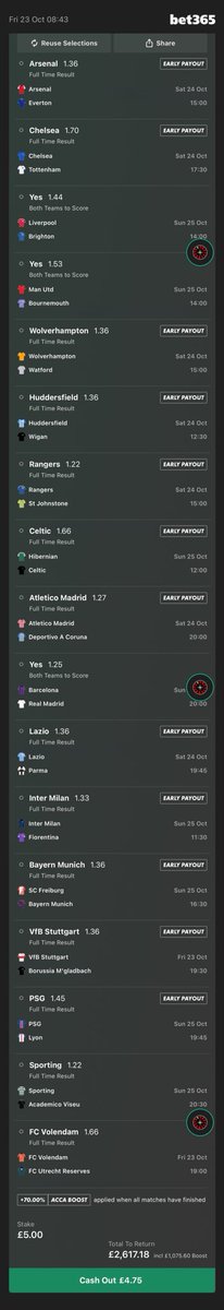 LimzPicks's tweet photo. MEGA WEEKEND LONGSHOT💣🔥

315/1 PLUS 70% WIN BOOST💰

MY BEST SELECTIONS OF THE ENITRE WEEKEND KICKING THINGS OFF TONIGHT✅

SUPER FUN TO HAVE RUNNING ACROSS THE WEEKEND💥

LETS GO❤️👇🏼
https://t.co/9wKRy89zPd https://t.co/1kwjRSrvPI