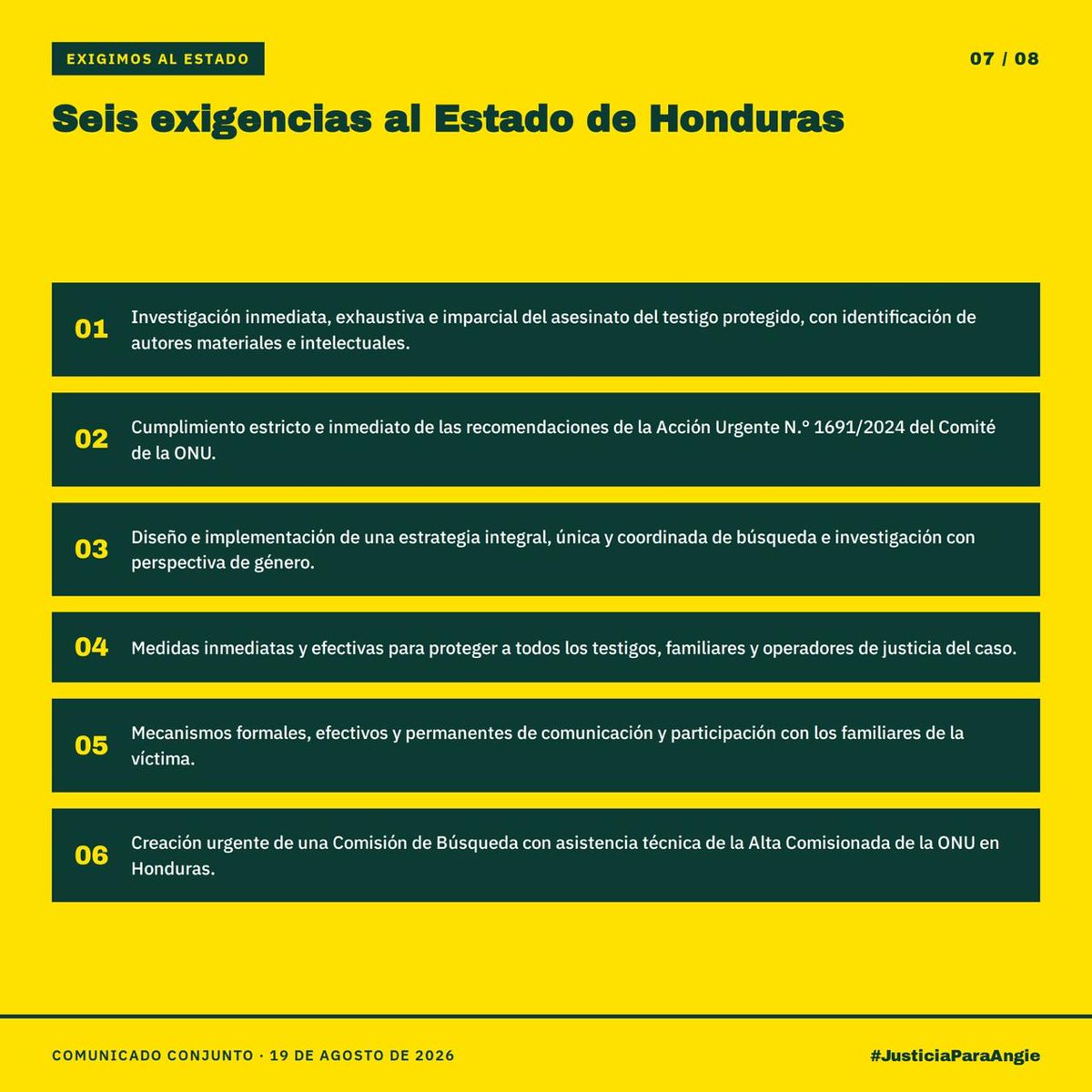 michellemelga's tweet photo. SILENCIADA Solicitud de 16 Organizaciones de #DDHH  y #Mujeres. Un asesinato apaciguado con una captura, muchas preguntas, autores intelectuales esperan fallo, revelaciones públicas de #DereckMcNeil silenciadas junto a él y + victimas. #Rescate de #AngiePeña y búsqueda ¡IGNORADO! https://t.co/HTGDY1W0vX