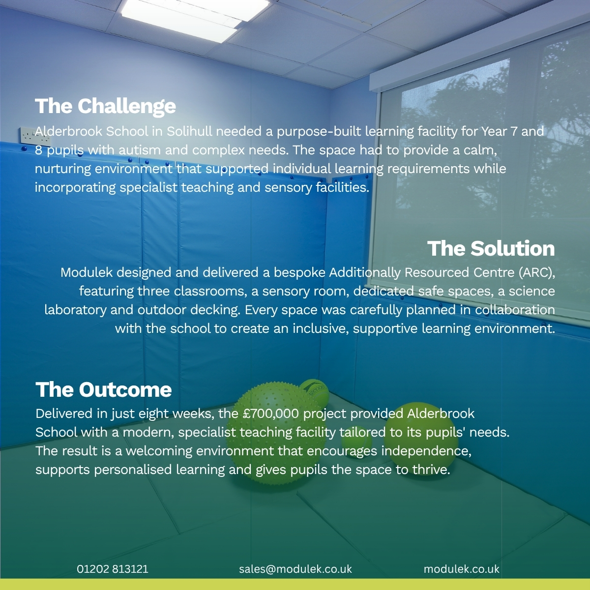 Modulekltd's tweet photo. Alderbrook School shows why specialist buildings should start with the needs of their pupils. The bespoke SEND facility was delivered in just 8 weeks.

#SEND #SpecialistEducation #EducationConstruction #SchoolBuildings #LearningEnvironments #ModularConstruction https://t.co/wnswbCRTAU