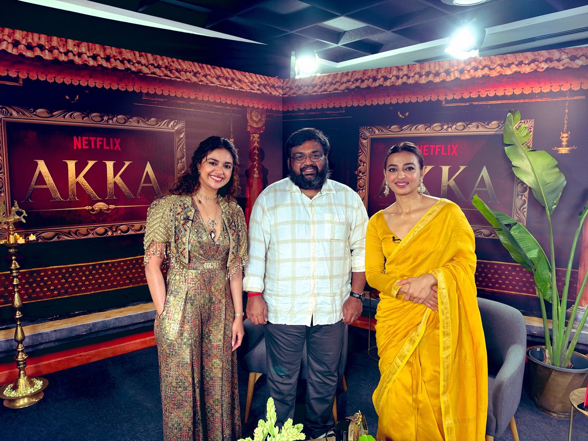itisprashanth's tweet photo. Thank you @KeerthyOfficial #Akka and @radhika_apte #Akka for the beautiful interview ! 

Had a great time ! https://t.co/V46RcdbIuF