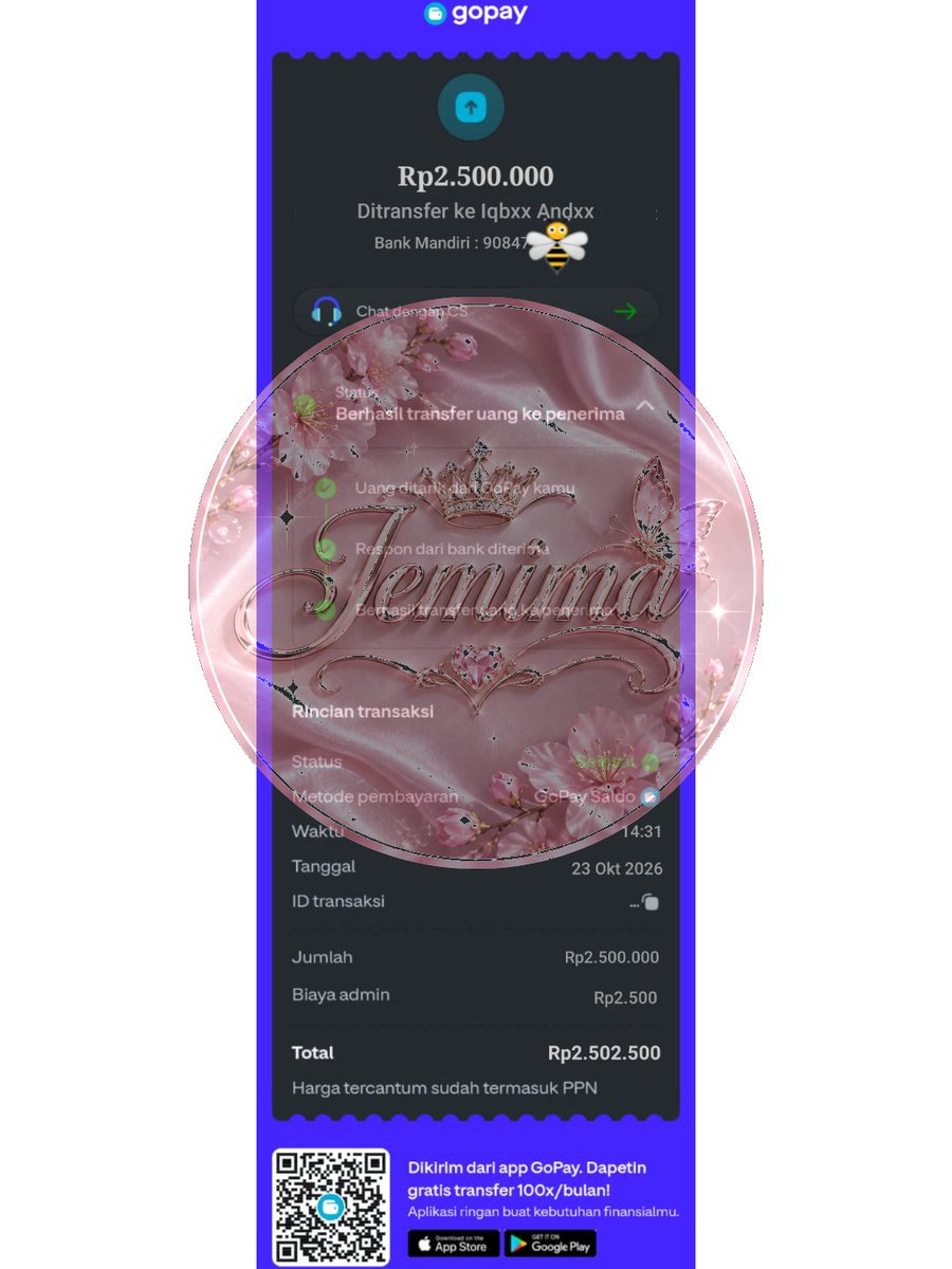 d0veuvfs's tweet photo. Pencairan pinpri by jemima, available to newbies ,wa di bio ya
#pinpri #zonauang #sorotan #dapin https://t.co/jcXNturE4P