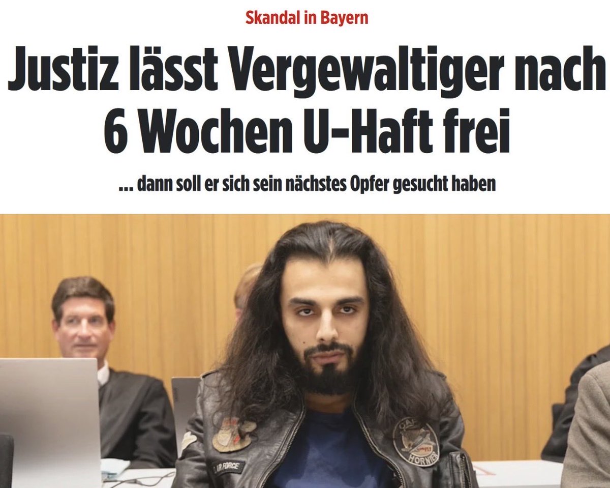 Motard8559's tweet photo. Alemania 🇩🇪.
Inmigrante de Siria 🇸🇾 Viola a Menor 👧 de 16 años y es puesto en libertad al mes y medio.
Para celebrarlo Viola de nuevo junto a 2 amigos una mujer 👩🏻 de 31 años bajo un puente.
La Menor todavía no ha podido ni declarar.🤨🇪🇸 https://t.co/SqMJ0MCQXL