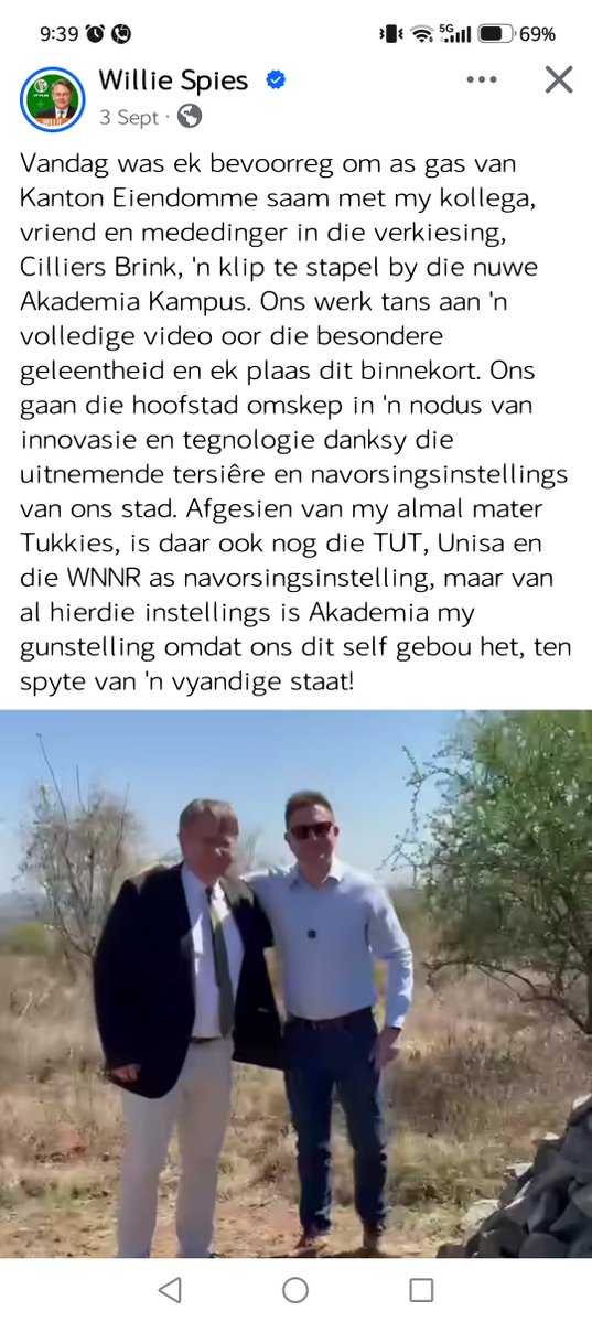 Olivia_LaGrange's tweet photo. Freedom Front Plus in Tshwane CANNOT BE TRUSTED

They will choose the DA above the residents every time.

Sad

@MulderCorn

Blink LIEG en Willie bly DOOD STIL daaroor. Nou verstaan ons hoekom. Hy weet baie goed van al die leuns teen Moya. Moenie dink dit gaan onopgemerk nie.

Baie teleurstellend. En julle wil he swart mense moet vir julle stem, maar julle sal Afrikaners kies BO die waarheid en dit wat beste is vir Pretoria.

Ek skaam my dood.