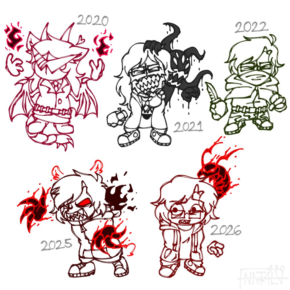 NAT4LV_430's tweet photo. Madcom Sona/OC throughout the years. (None from 2023-2024)

#madnesscombat #madcom #madnesscombatoc #oc https://t.co/Br7sDPK3Sy
