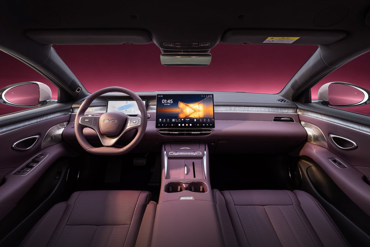 thinkercar's tweet photo. Official interior images of the 2nd-gen #BYD Seal 07 are out. https://t.co/Ez1kthwJu2
