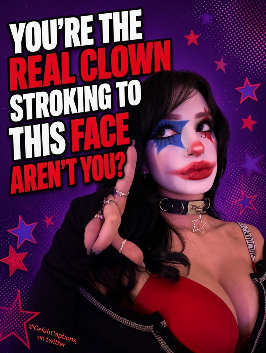 CelebCaptions_'s tweet photo. She's not the clown...

You are 😵‍💫😵‍💫 https://t.co/mJYV1Wreqr