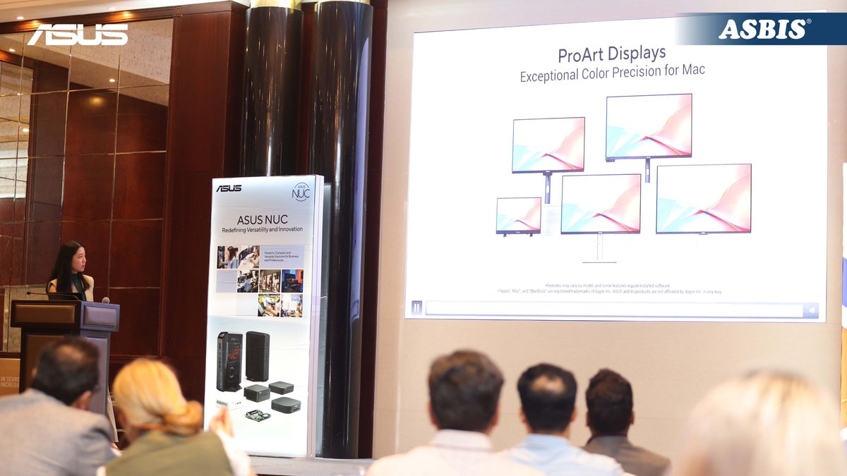 asbis_me's tweet photo. ASBIS Middle East & ASUS, successfully conducted an exclusive System Integrator Partner AI Workshop in Dubai, UAE.
#ASBIS #ASBISMiddleEast #ASUS #AIWorkshop #ArtificialIntelligence #AI #SystemIntegrators #ASUSNUC #ProArt #ROG #AIComputing #Servers #Workstations #Gaming #MiniPC https://t.co/TJZf9Eq3ht