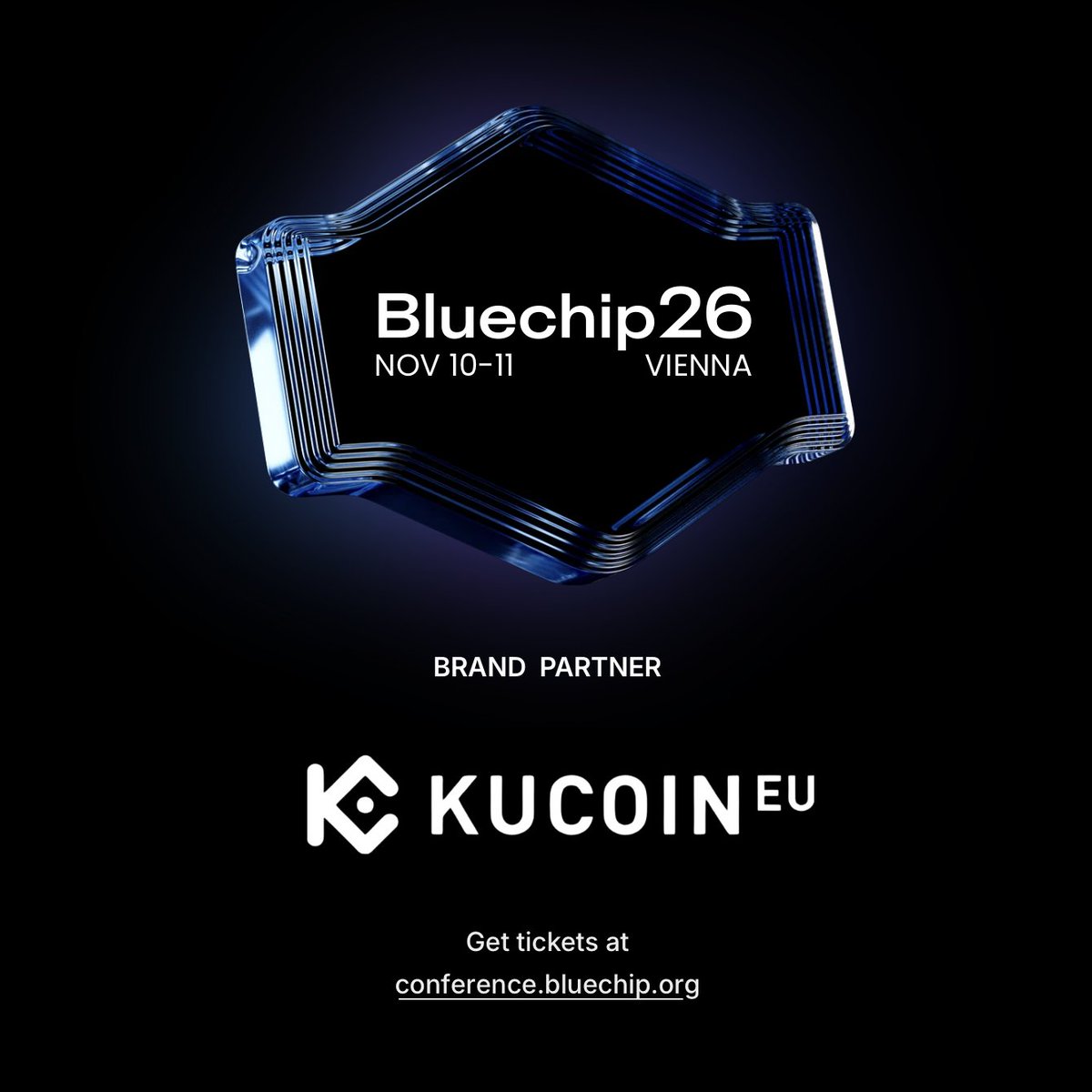 bluechip_org's tweet photo. KuCoin EU is joining Bluechip26 as a Brand Partner!

@EUKuCoin is the MiCA-licensed, European arm of the global exchange offering regulated crypto trading, custody, and transfers.

Bluechip26 is the world’s first and leading conference dedicated to crypto safety.

📍 Nov 10-11 in Vienna
