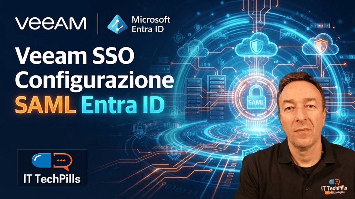 NoLabNoPartY's tweet photo. [ New Video ] Veeam 13.1 SSO setup: configurare l'autenticazione SAML con Entra ID https://t.co/59TAnSUdh5 #veeam #SAML #authentication #entraid #backup https://t.co/AdLkOY5q3b