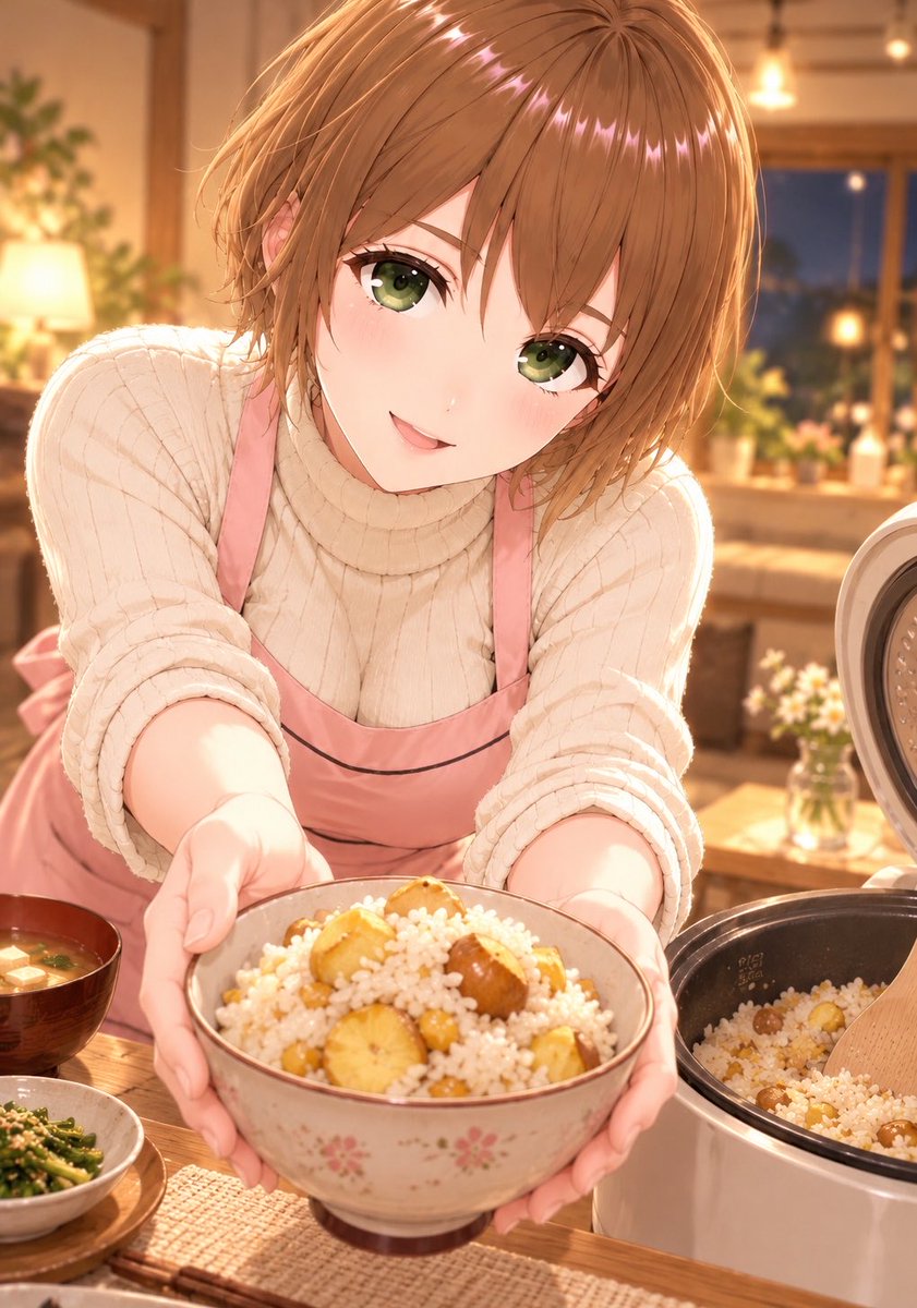 KasumiSion's tweet photo. 夕飯作りのためとりあえず部屋閉じ〜♡
短い時間なのに会いにきてくれた
お兄さんありがとうございました😊💓
つぎはゆっくりお話したいですね☕️

今夜は🌰ご飯作りましたよ〜✨
ただいままぜまぜ中〜

メインは秋刀魚です🐟✨(いまから焼くよ〜)

みんなの晩御飯何かな〜？🥰
#VLC
#かすみきっちん https://t.co/tIxu8ixlOx