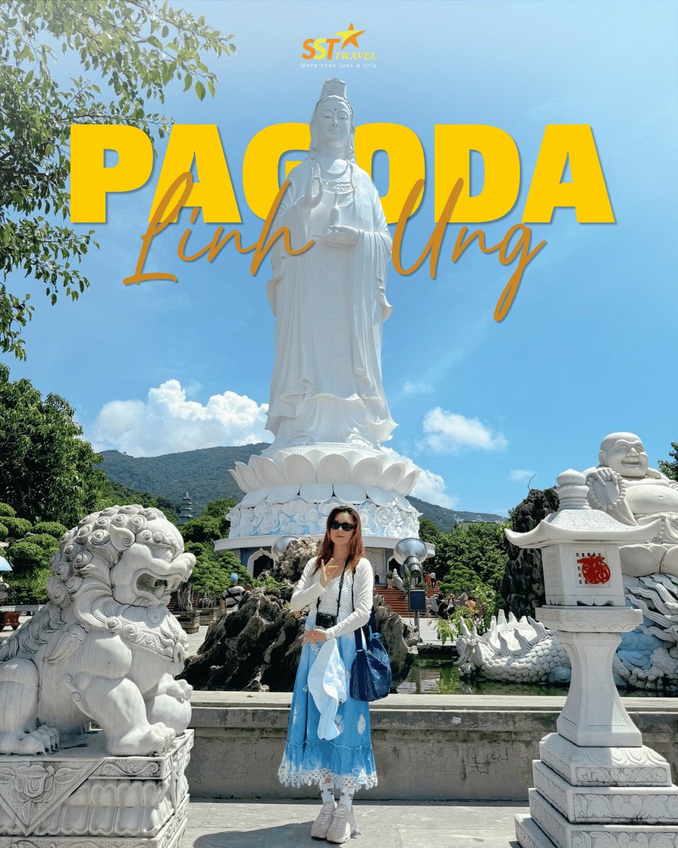 SebasLoza070's tweet photo. Linh Ung Pagoda in Da Nang offers peaceful mountain scenery, endless blue sea views, and the iconic Lady Buddha. Wander the tranquil grounds and take in Da Nang’s stunning coastline. https://t.co/N7xNATN0E2