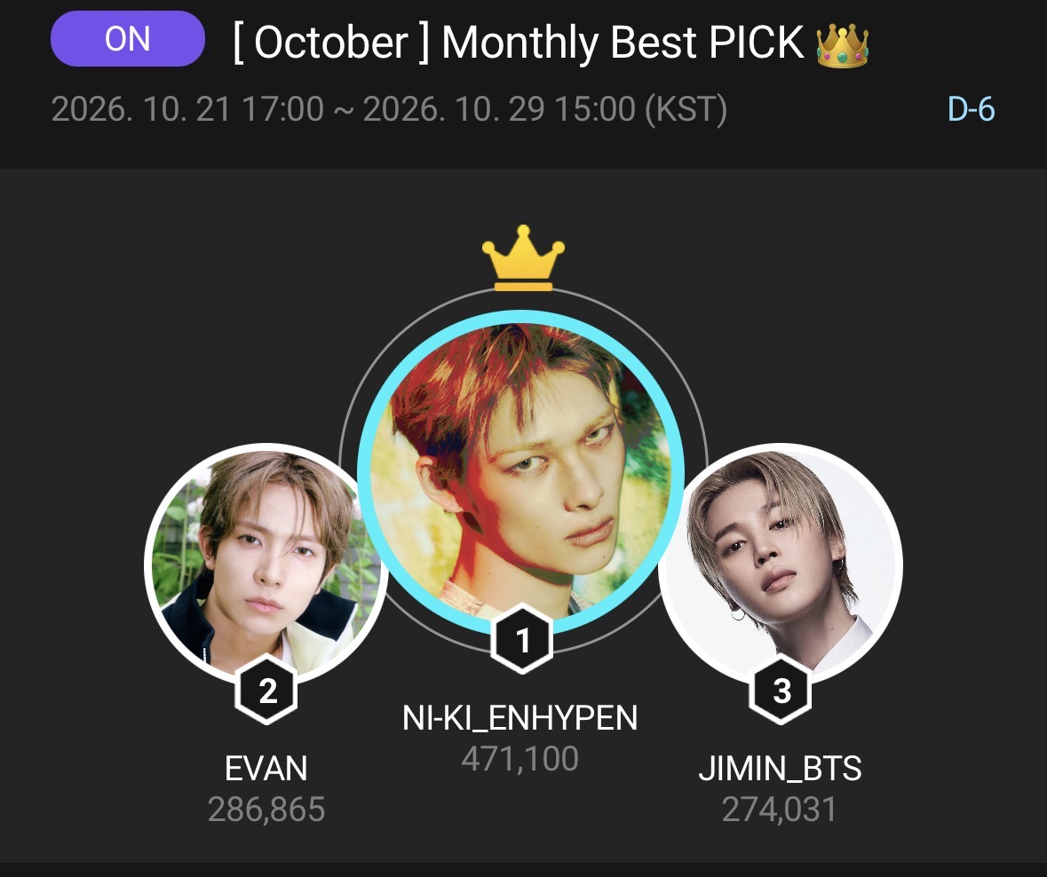 EvanVoting's tweet photo. [🗳️] UPICK: OCTOBER MONTHLY PICK

‼️1st TIME ATTACK STARTS NOW‼️ 

Make sure to drop all your BlueJams, EVERs! 15 mins is all we got! Please stop dropping after 15 mins. 

#EVAN #에반 @h_evva_n @evan_officialJP https://t.co/AFbsAAVyNr