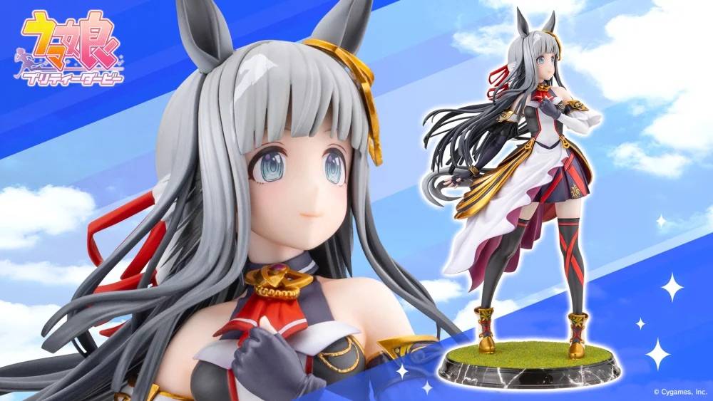 Nin_Nin_Game's tweet photo. Chrono Genesis races into the spotlight! 🏇

The Uma Musume star appears in her signature racing outfit, with flowing hair, a gentle smile, and a grass-inspired base.
Pre-order now 👉 https://t.co/XWWsHnXYrp

#UmaMusume #ChronoGenesis #AnimeFigure #ScaleFigure #GamingCollectibles https://t.co/poqPsXbJot