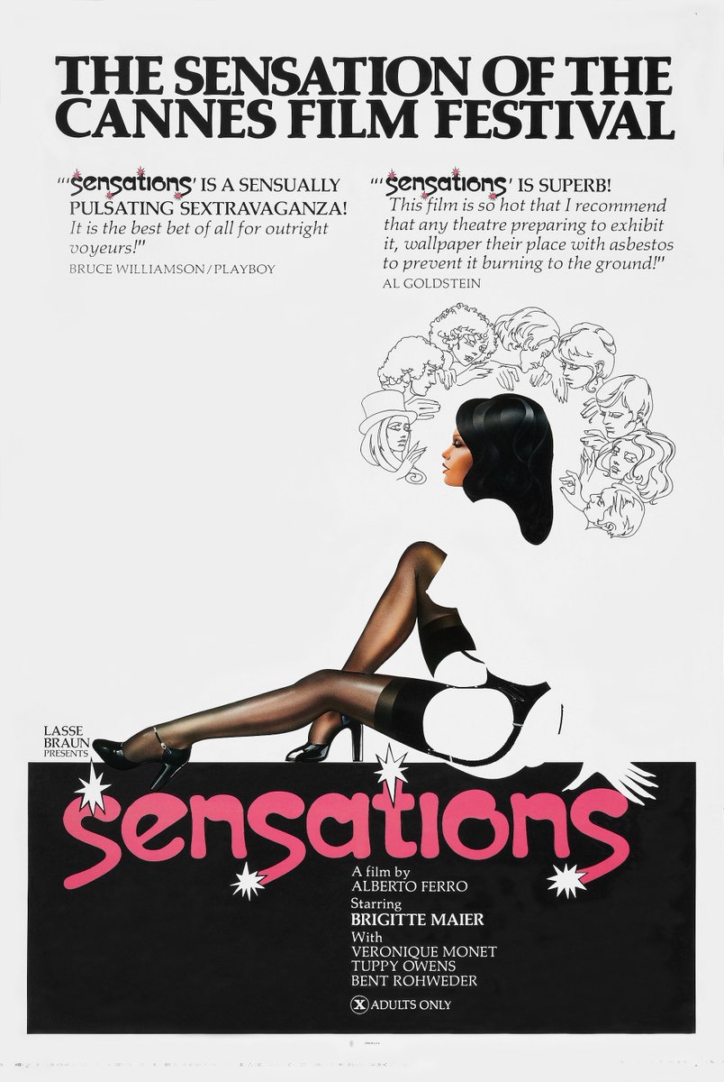 CostasGavras's tweet photo. Sensations (1975) original trailer. Directed by Lasse Braun. Starring Brigitte Maier, Dawn Cummings, Frederique Baral, Eva Quang, Tuppy Owens, Veronique Monet, Trixi Heinenn, Pierre Latour, Robert Le Ray, Nico Wolferstetter #vintageporn #retroporn #goldenageofporn #classicporn https://t.co/xiDDQZ9mmc