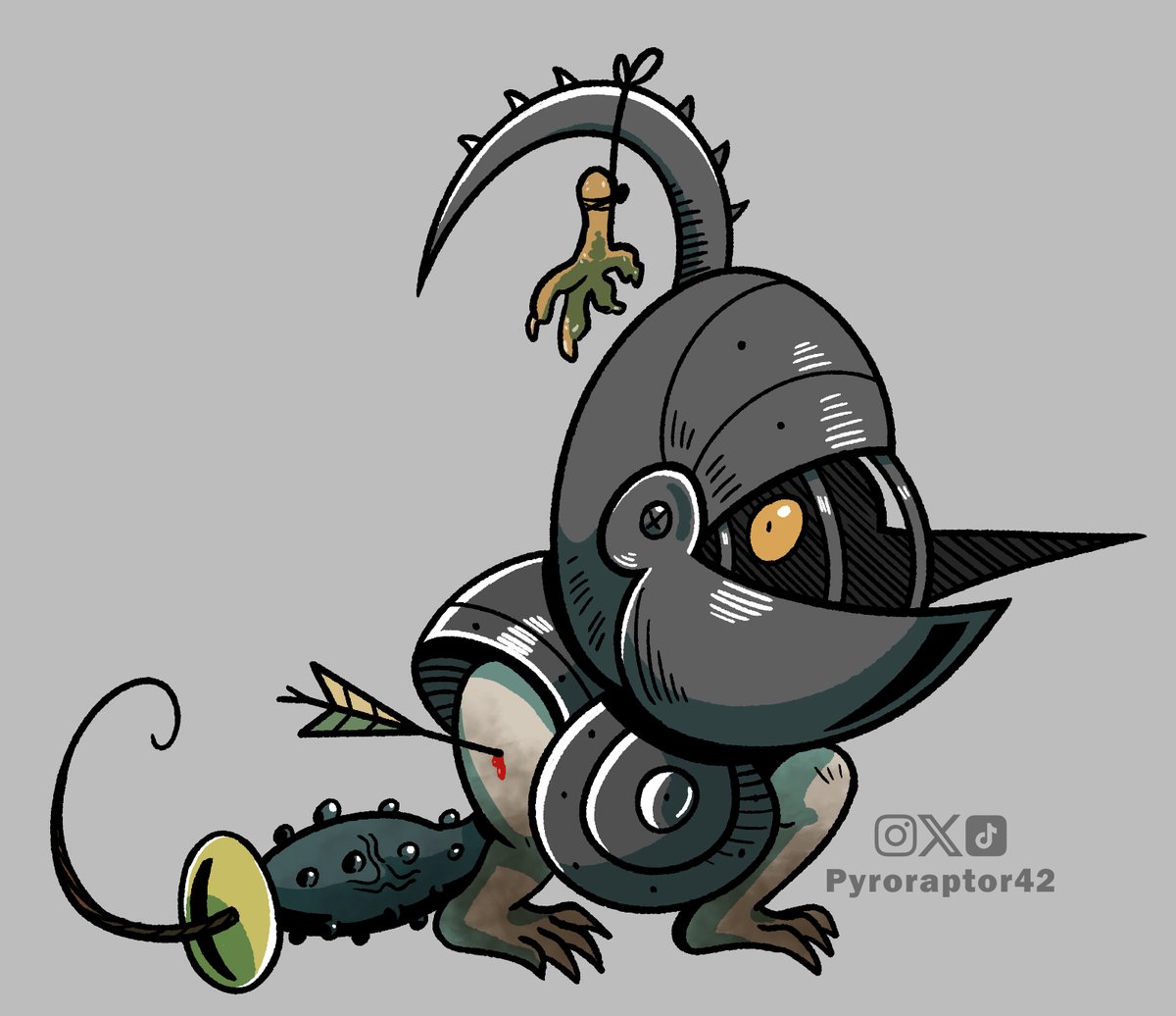 Pyroraptor42's tweet photo. I always loved this little guy from Hieronymus Bosch s Garden of Earthly Delights. Had to draw him for Halloween. Personalmente lo llamo Bosquito. https://t.co/75pmlZMBUC