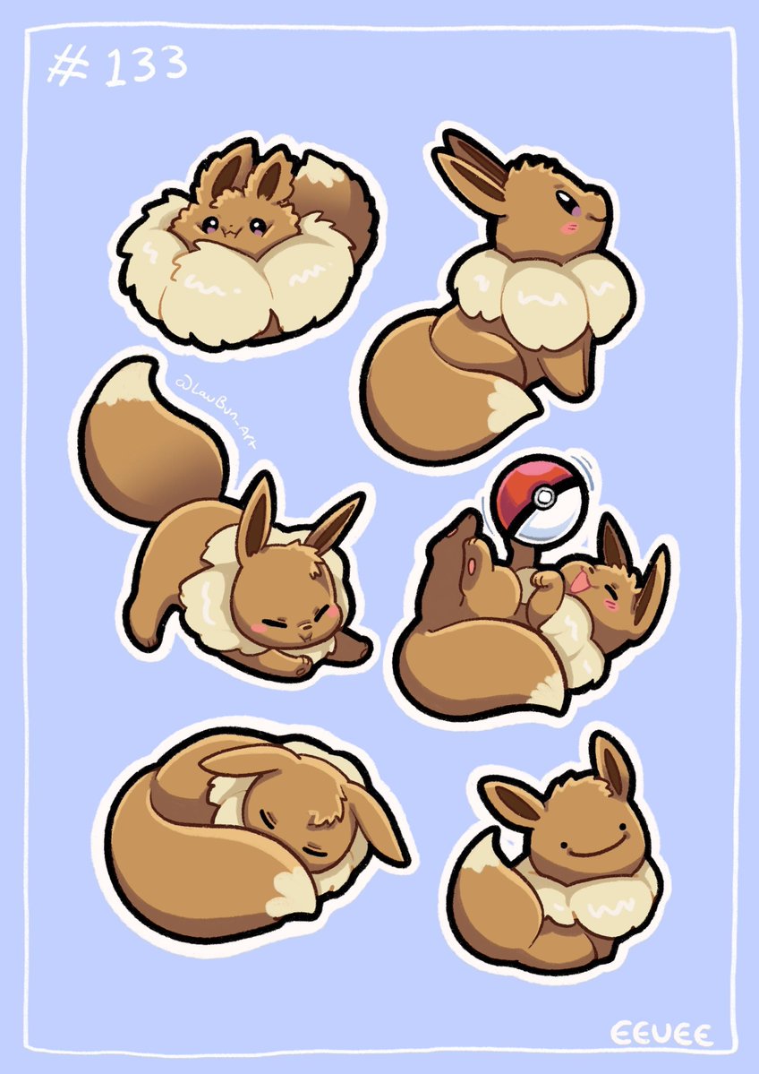 LavBun_Art's tweet photo. Been really Pokémon -brained lately, so here is #Eevee! 🦊 ✨ 

Are there any #Pokémon you would like me to sketch? https://t.co/ORUIoFQnDq