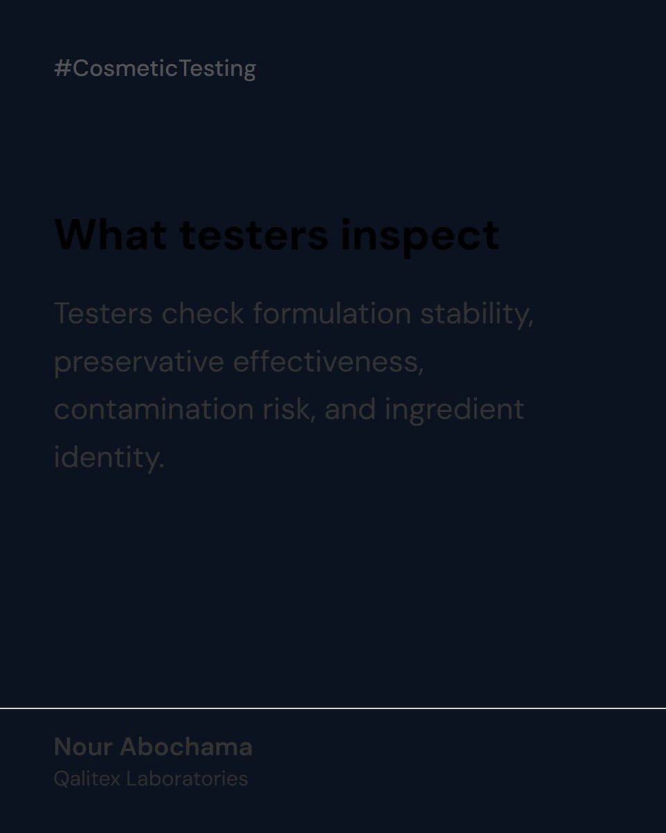 qalitexUSA's tweet photo. What cosmetic product testers actually check, what FDA expects from your safety data, and how to pick a lab that can sta
👉 https://t.co/V7stfdIcYL
#QualityTesting #S https://t.co/qW1MGWlV7A
