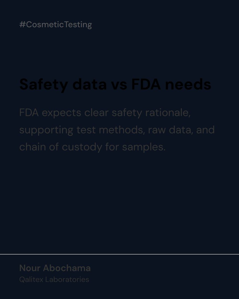 qalitexUSA's tweet photo. What cosmetic product testers actually check, what FDA expects from your safety data, and how to pick a lab that can sta
👉 https://t.co/V7stfdIcYL
#QualityTesting #S https://t.co/qW1MGWlV7A