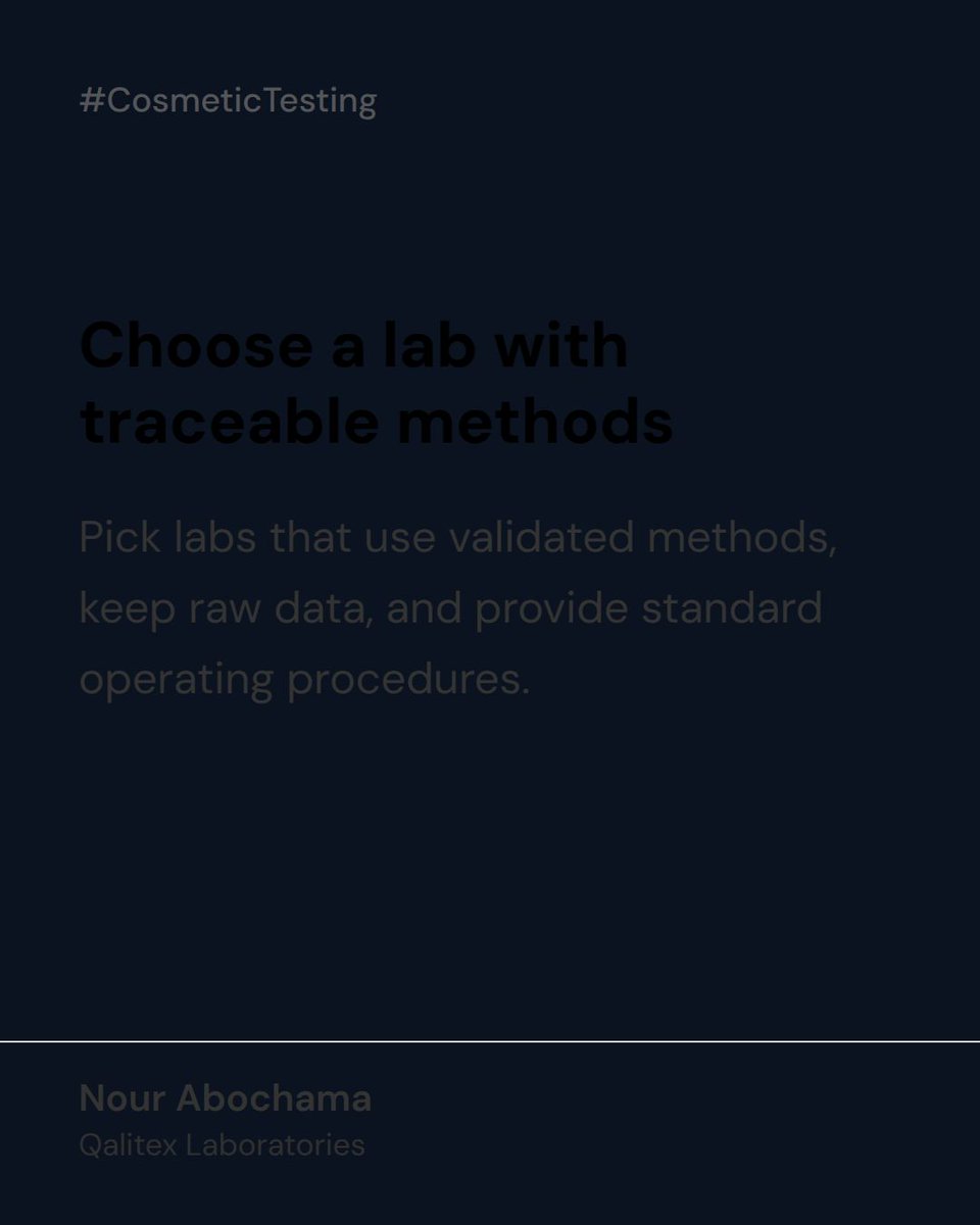 qalitexUSA's tweet photo. What cosmetic product testers actually check, what FDA expects from your safety data, and how to pick a lab that can sta
👉 https://t.co/V7stfdIcYL
#QualityTesting #S https://t.co/qW1MGWlV7A