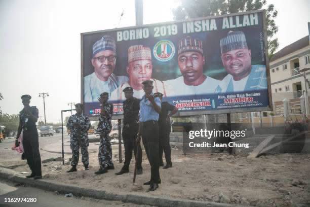 Abdool85's tweet photo. It's worth noting that whenever a high-profile person is visiting town, security operatives are always deployed to flashpoint areas like markets, roundabouts, flyovers, places of worship, and other strategic locations. It's a standard practice that happens everywhere.

Even during the last administration of President Buhari, police and other security personnel were deployed to these flashpoint areas, as you can see in the first frame.

So, the claim being shared by aggrieved ADC members that security operatives have been deployed specifically to guard President Bola Ahmed Tinubu’s billboards in Kaduna State is completely baseless. It only shows they have lost ground in the state and across Nigeria.

But if you insist those security personnel are actually guarding those billboards, then we will simply say we are maintaining the tradition we inherited during Baba Buhari! 😆