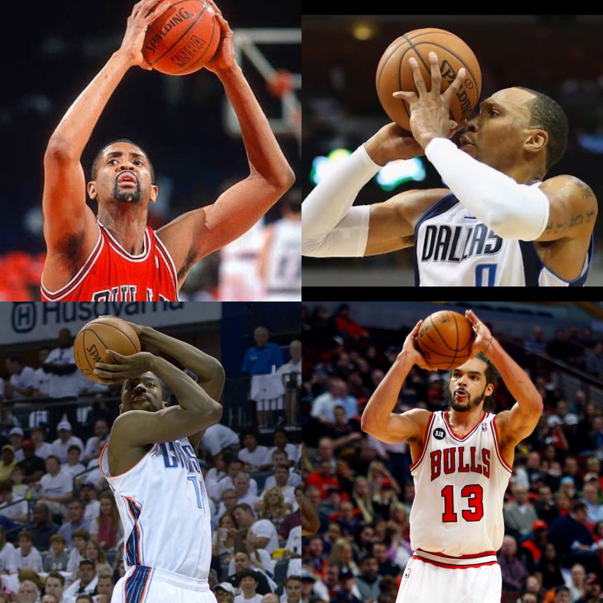 dferrel15's tweet photo. Who has the worst shot form in NBA History?

A) Bill Cartwright
B) Shawn Marion
C) Michael Kidd-Gilchrist
D) Joakim Noah
E) Other https://t.co/AzonGcjjRG