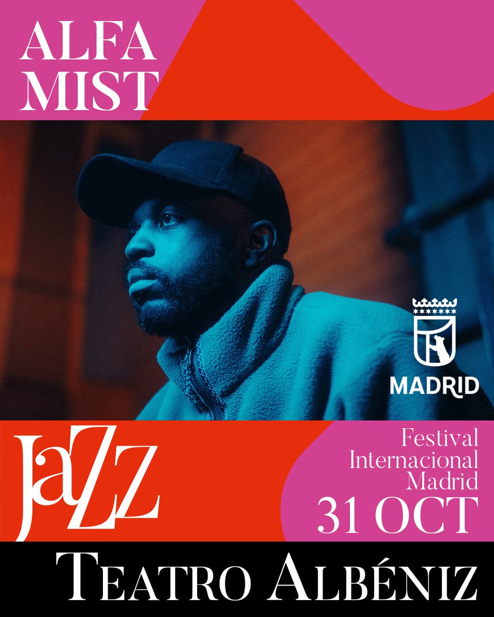 FestJazzMadrid's tweet photo. @salavillanos 🎹 Sáb 31 | 20:30 h — Alfa Mist

📍 Teatro Albéniz

🎟️ Entradas en 🔗 https://t.co/mZ1BPkQzuD https://t.co/aKqCpQhHl3