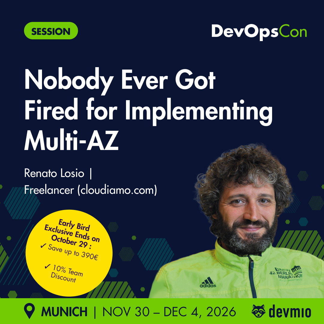 devops_con's tweet photo. 📈 Scaling up is easy. Keeping everything reliable as you grow? That’s the real challenge.

At DevOpsCon Munich, explore four sessions that tackle the challenges of scaling cloud infrastructure:

🔹 Digital Sovereignty with OpenStack on Kubernetes — Christian Salzmann-Jäckel

🔹 Mastering CI/CD on Kubernetes — Thomas Kruse

🔹 Nobody Ever Got Fired for Implementing Multi-AZ — Renato Losio

🔹 Terraform in Practice: Modules, Remote State & CI/CD Automation — Patrick Koch

📍 DevOpsCon Munich | November 30 – December 4, 2026

👉 Explore the sessions and add your favorites to your agenda: https://t.co/BkTCamYT98

#DevOpsCon #CloudNative #Kubernetes #PlatformEngineering