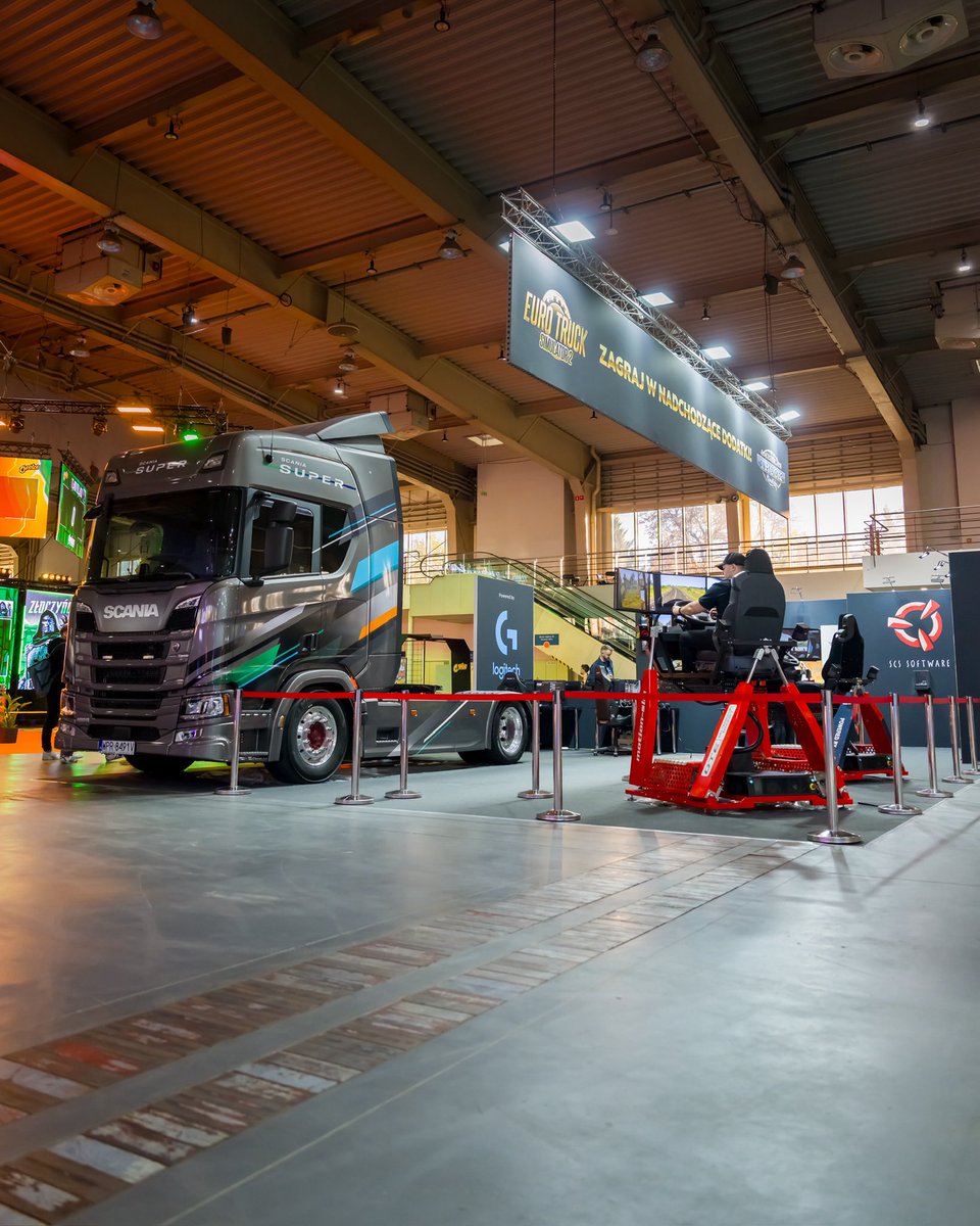 SCSsoftware's tweet photo. Good morning @PoznanGameArena 🇵🇱 

Ready to hit the road? Come try our upcoming Coaches, British Columbia &amp; Iceland DLCs 🚌🇨🇦🇮🇸

Find us in Hall 5, look for the @ScaniaPolska Super 🚛 💨 https://t.co/UBM6dVc65U