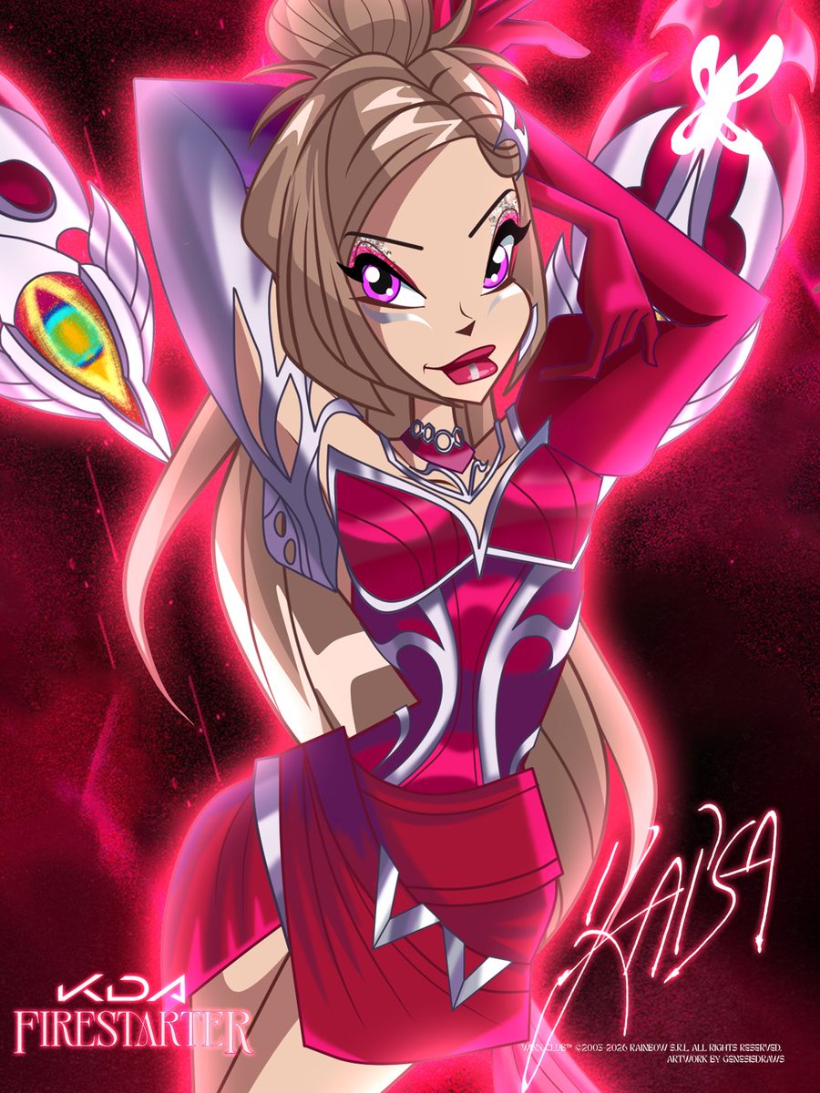 GenesisDraws's tweet photo. @kda_music x @winxclub
| "FIRESTARTER" 🧨🔥Fan-Crossover Art | KAI'SA 👾 #winxclub #kda #firestarter #callingallblades https://t.co/lSwXC6aSa9
