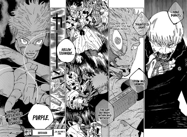 TwistedTempoj's tweet photo. @KevinFloregqoq @IvanRubia1 @fefaez39113 @Luciano53780 @ElverGalarjpdo El dominio de Goyuta es más débil, hasta el mismo Sukuna lo confirma acá como Yuta deshizo su dominio sin querer xdd y el púrpura ni chocó https://t.co/GX7PH1UUXT