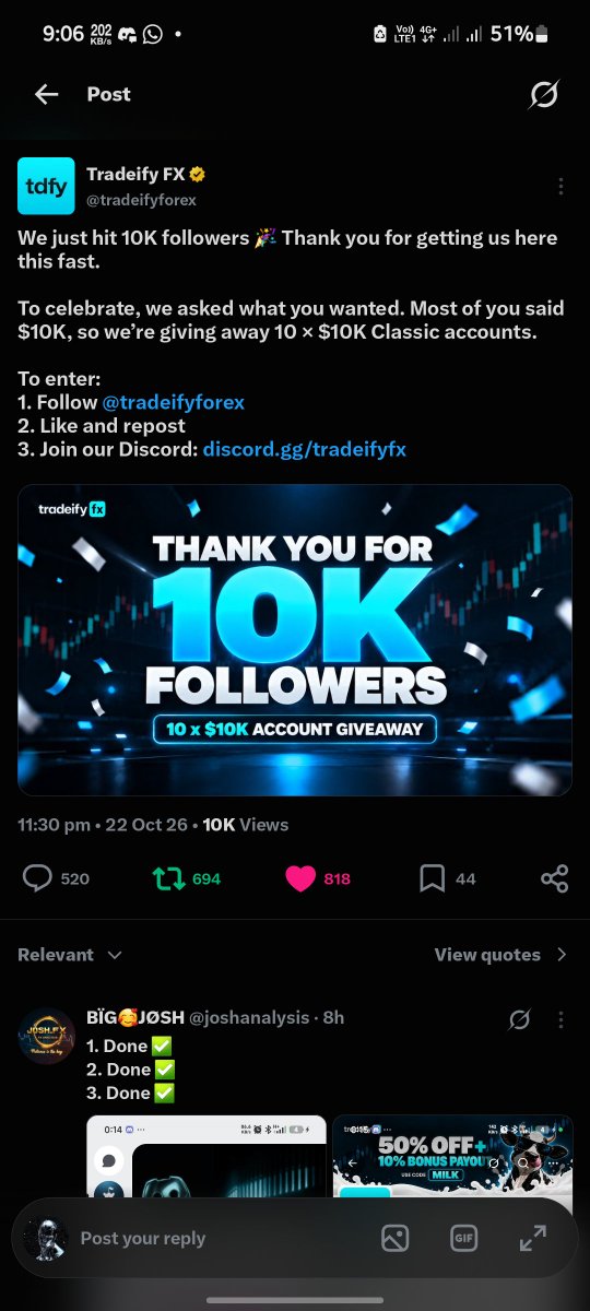 Ghost0fPluto's tweet photo. @tradeifyforex Done https://t.co/rZVbzPiLpg