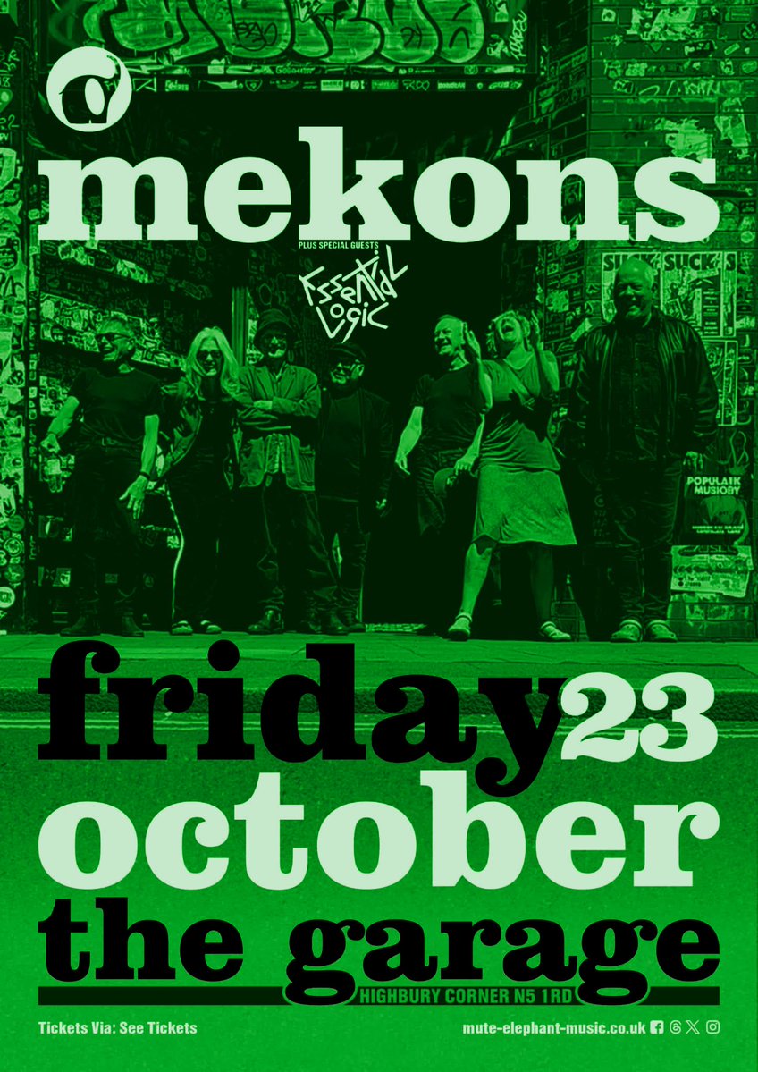 logic_essential's tweet photo. Tonight!
.
Mekons + Essential Logic 💚🎷
. 
@TheGarageHQ 
.
Last remaining 🎟️: https://t.co/1zOT5W2F4Q
.
#themekons #essentiallogic #whatsonlondon #postpunk #gig #tonight #loralogic https://t.co/mLNAHU5LIM