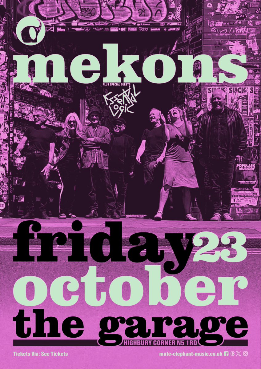 logic_essential's tweet photo. Tonight!
.
Mekons + Essential Logic 💚🎷
. 
@TheGarageHQ 
.
Last remaining 🎟️: https://t.co/1zOT5W2F4Q
.
#themekons #essentiallogic #whatsonlondon #postpunk #gig #tonight #loralogic https://t.co/mLNAHU5LIM