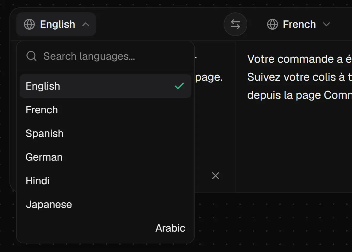 jqueryscript's tweet photo. Babelize Elements: Open-source Localization UI components for React and Tailwind CSS.

Ready-to-use components for language switchers, locale pickers, translation widgets, and more.

👉 https://t.co/HBWTjoYGQH https://t.co/dJxXtNthwc